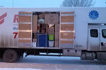 Finished packing and loading for a winter move to British Columbia.